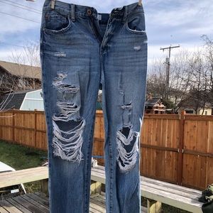 Vintage Pistola Distressed Mom Jeans